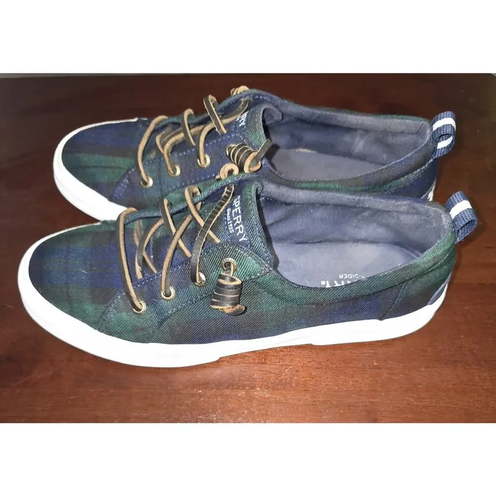 Sperry Top Sider Tartan Plaid Women's Size 8